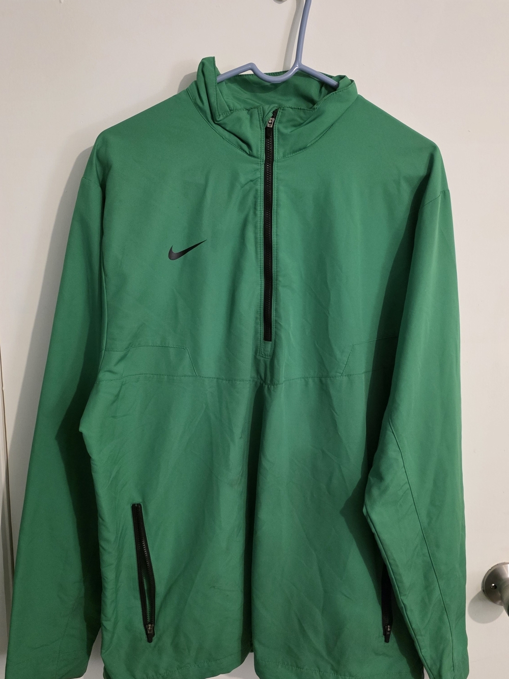 Nike Men’s Green Quarter-Zip Performance Jacket
